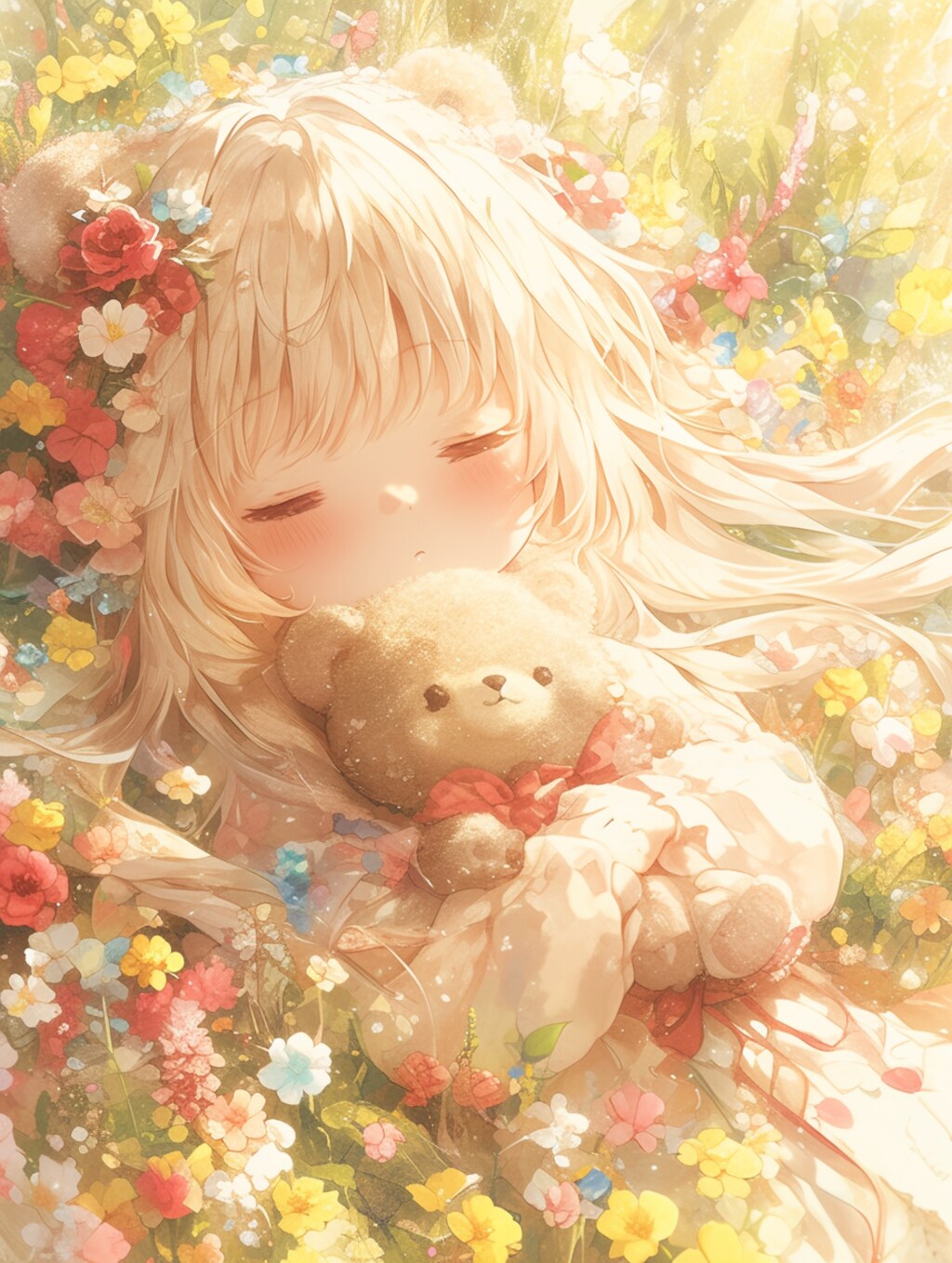 くま娘✖︎花まみれ②🐾