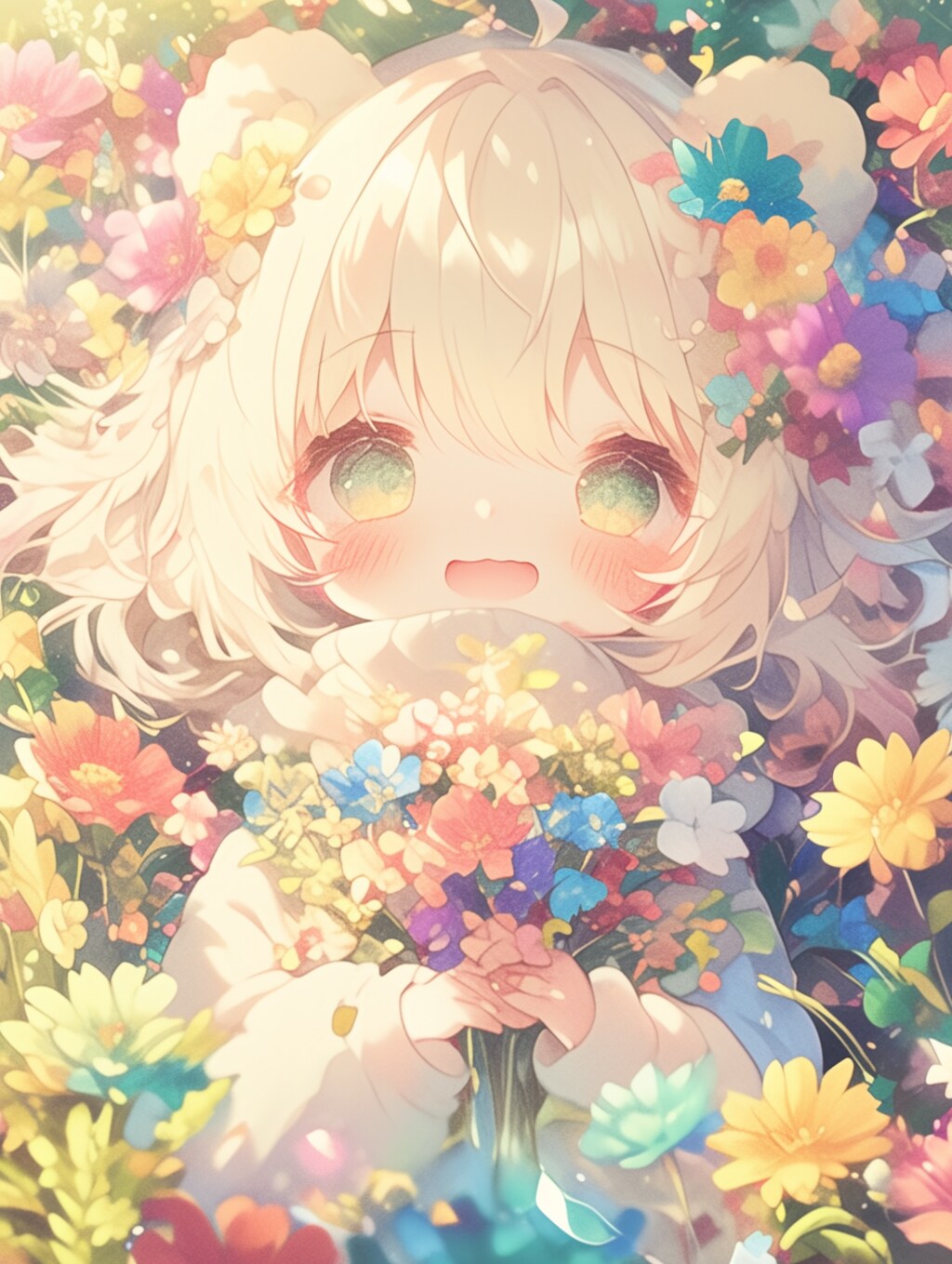 くま娘✖︎花まみれ②🐾