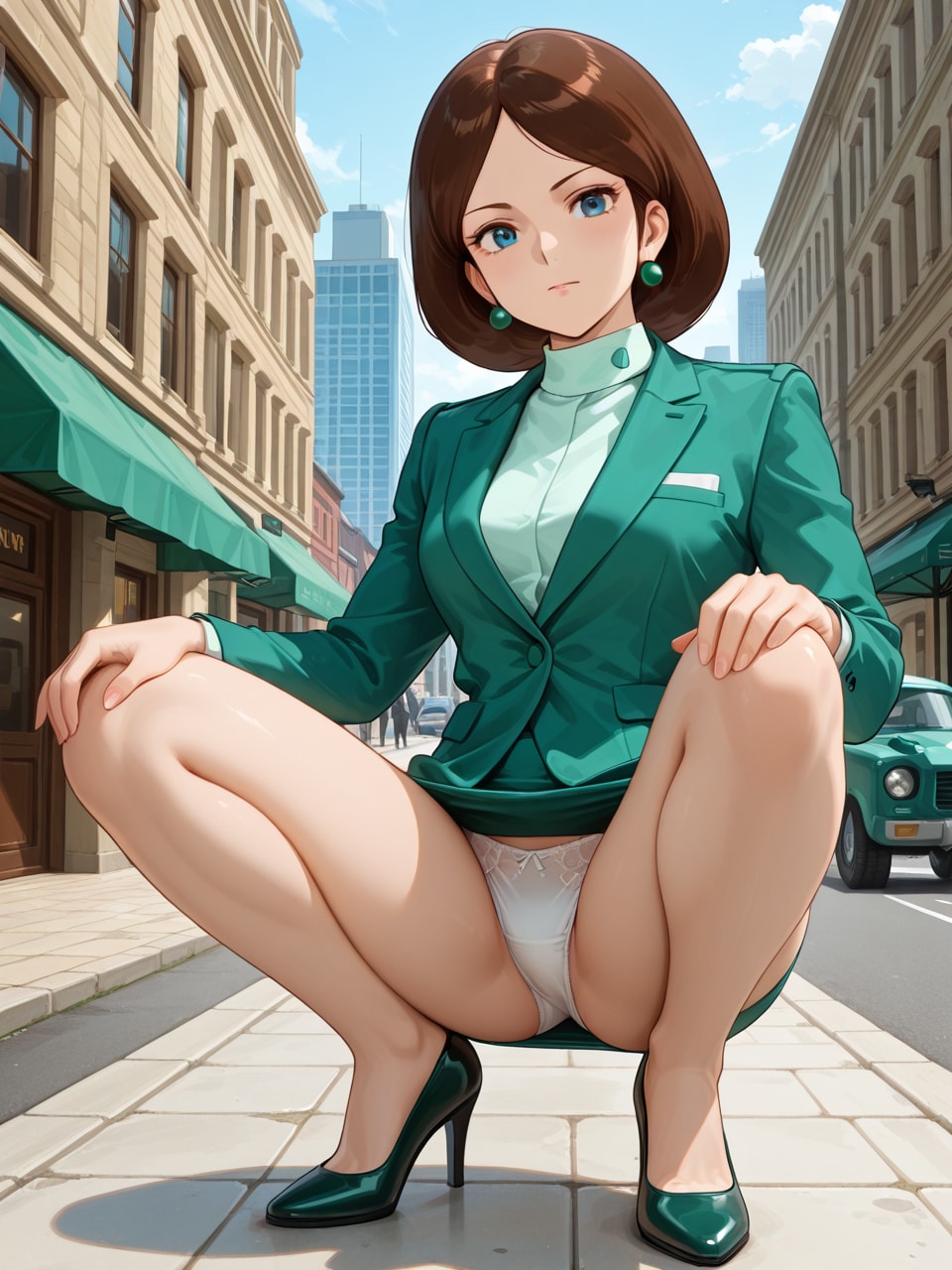 エマ中尉パン見せ