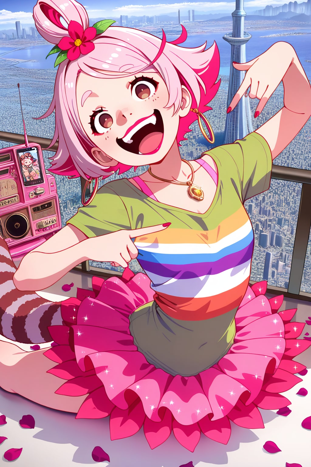 ピンク髪ちゃん | の人気AIイラスト・グラビア