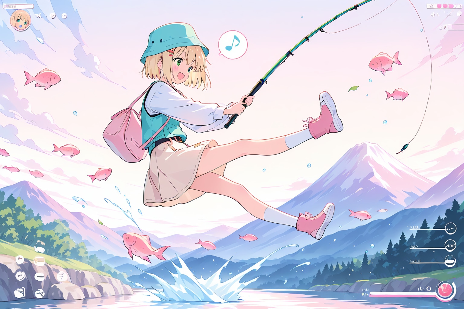 フィッシングゲーム風千鶴ちゃん