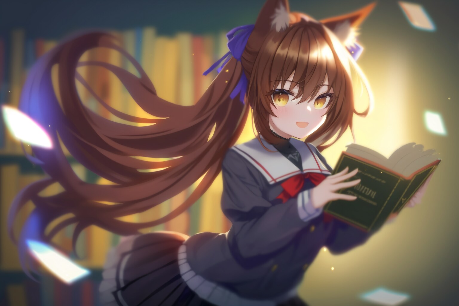 本に触れる