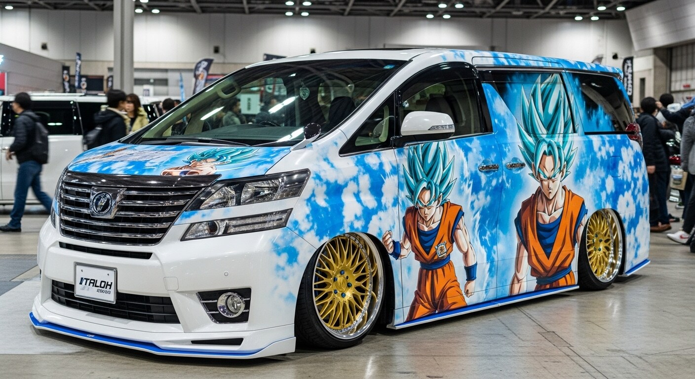 ヴェルファイアドラゴンボール痛車 | の人気AIイラスト・グラビア
