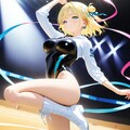 金髪ショート新体操美少女 2枚目
