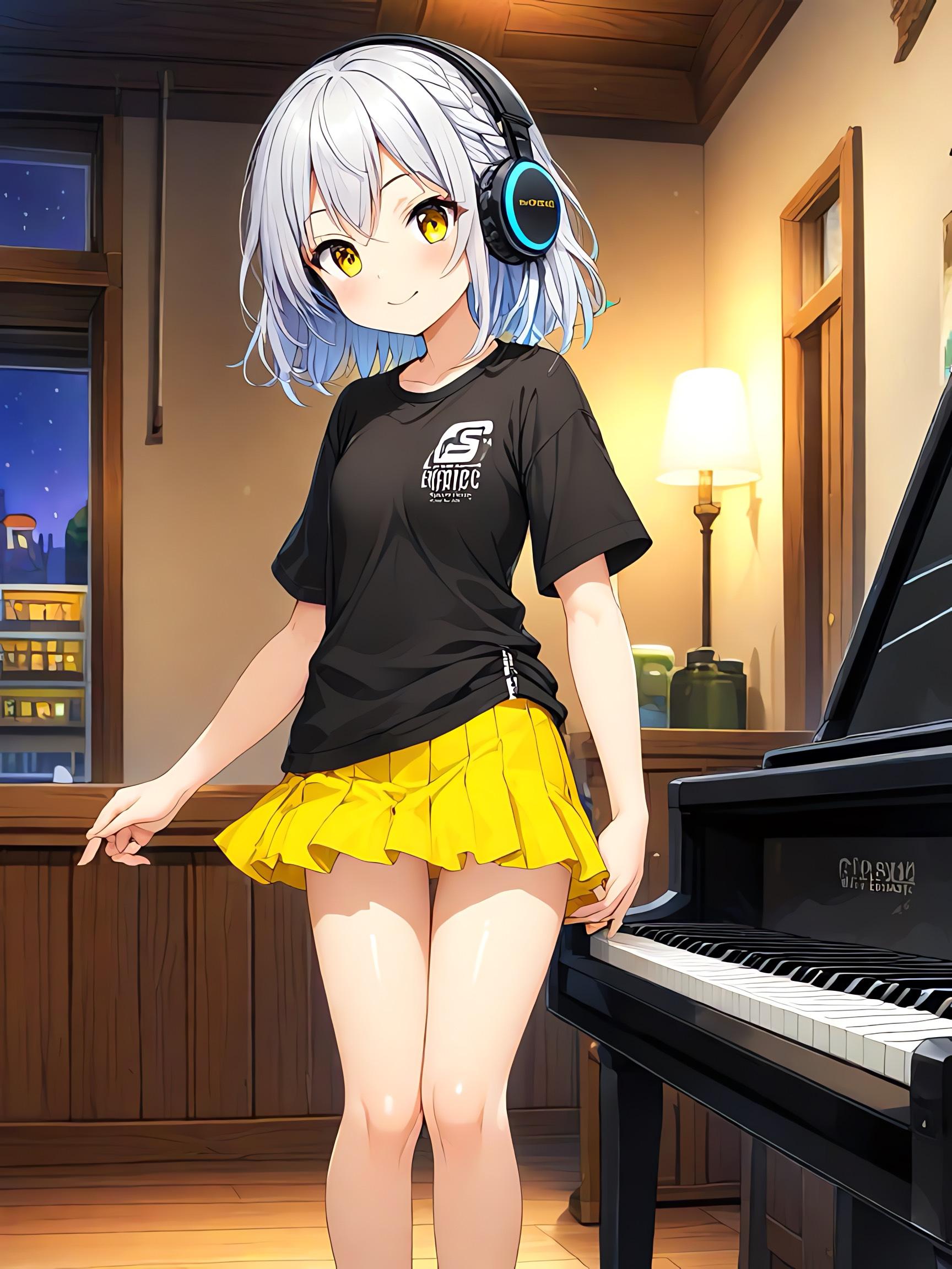 キーボード担当桃羽(とわ)14歳…千奈の後輩！