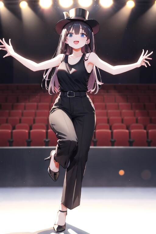 先輩アイドル歌手・黒猫絵馬　アイドルダンスフェスティバルに出演