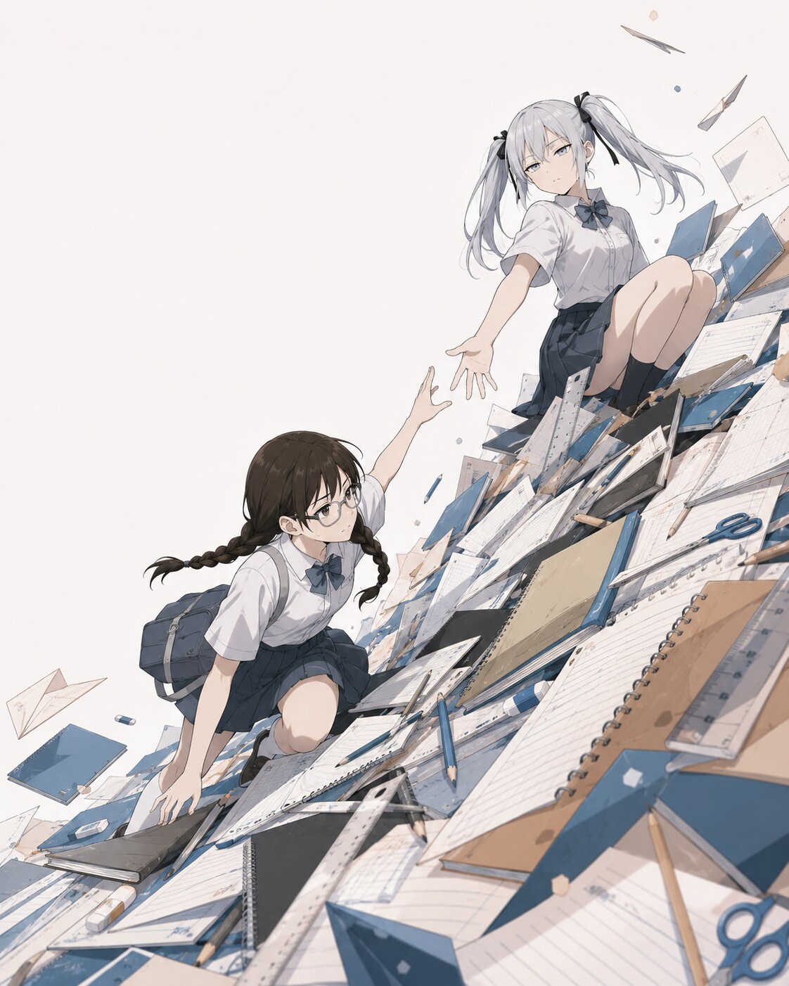 夏休みの宿題 | の人気AIイラスト・グラビア