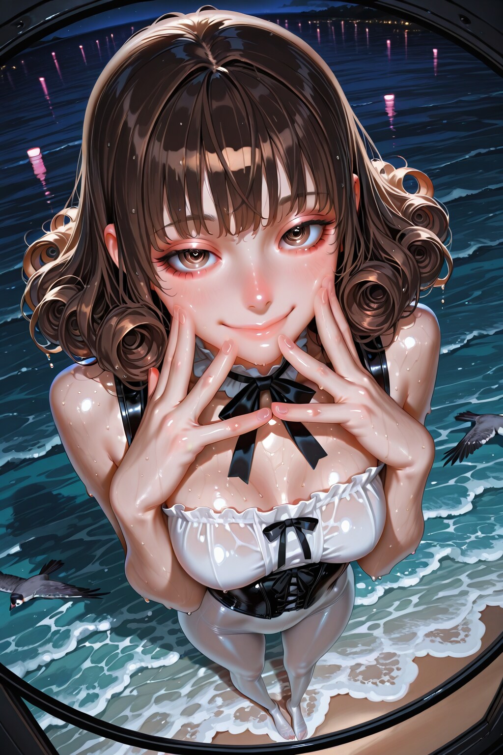 ４　独り占めの夜の海
