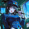 （BUBBLE＆CANDY＆COFFEEで昨日の投稿品の別展開）観光バスの一部を切り離しミニ戦闘メカ化して正義と戦う！バスガイド型ハイレグ女怪人達であったが？コクピットを乗っ取られイカ（逝）される💦 5枚目