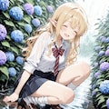 【エルフ三姉妹】ルミナちゃん【梅雨】 6枚目