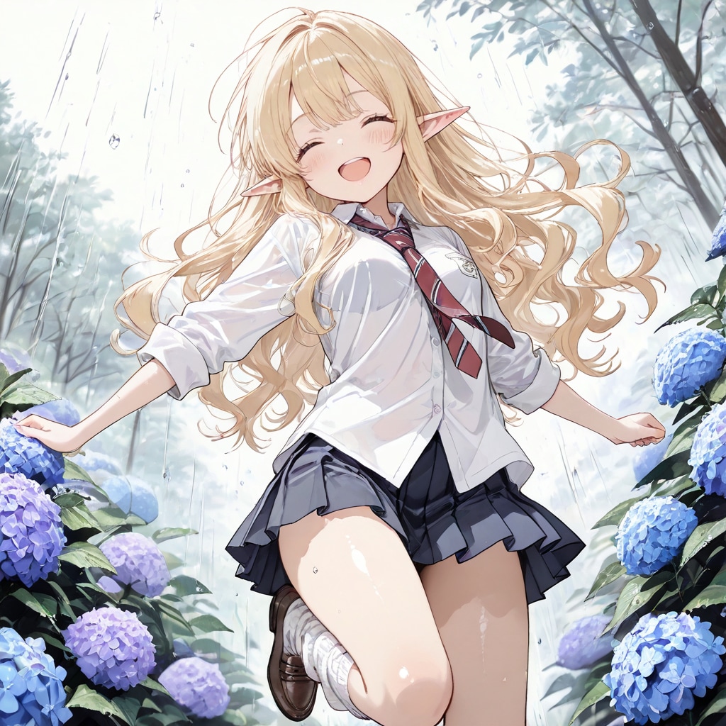 【エルフ三姉妹】ルミナちゃん【梅雨】