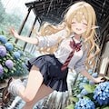 【エルフ三姉妹】ルミナちゃん【梅雨】 3枚目