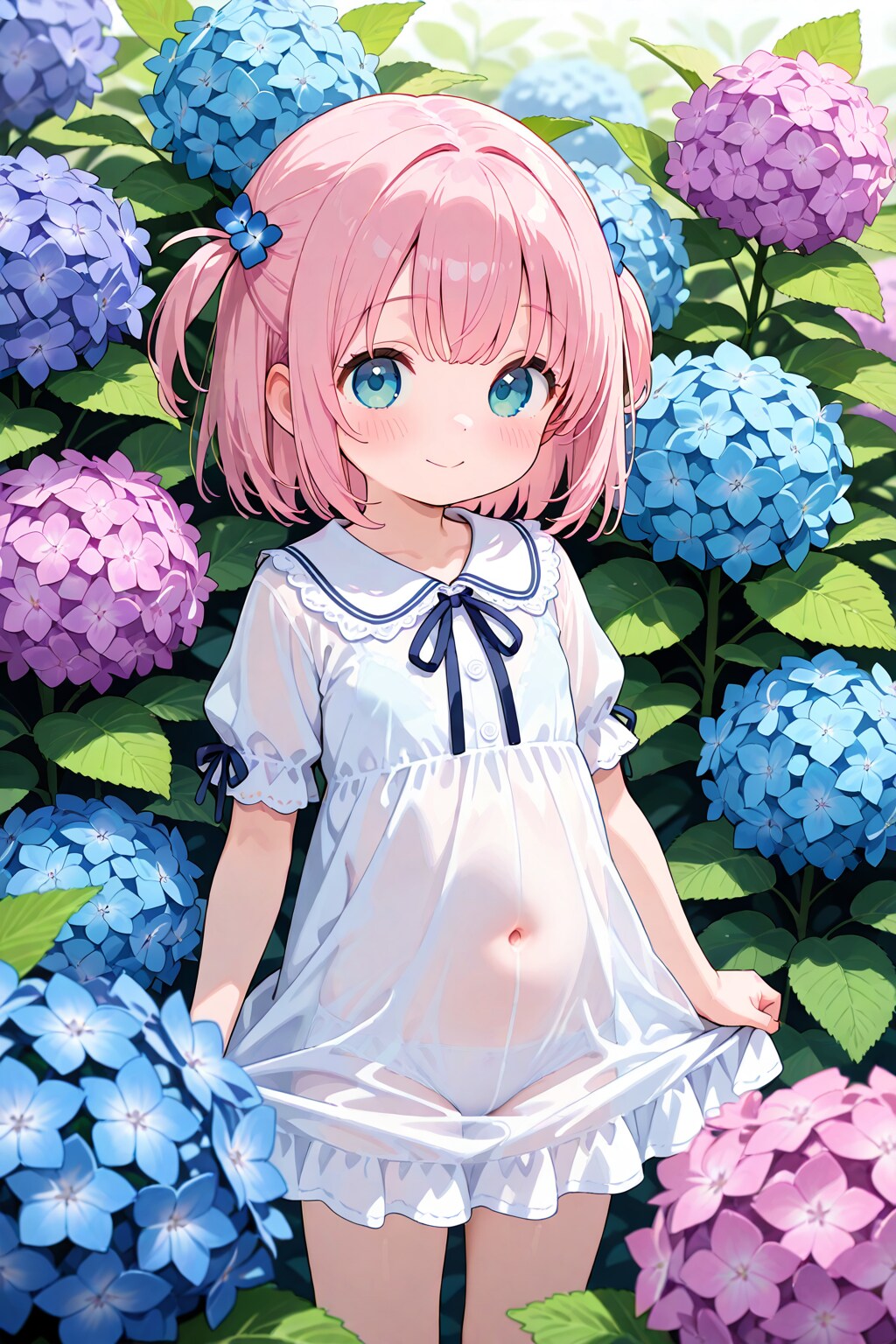 紫陽花少女