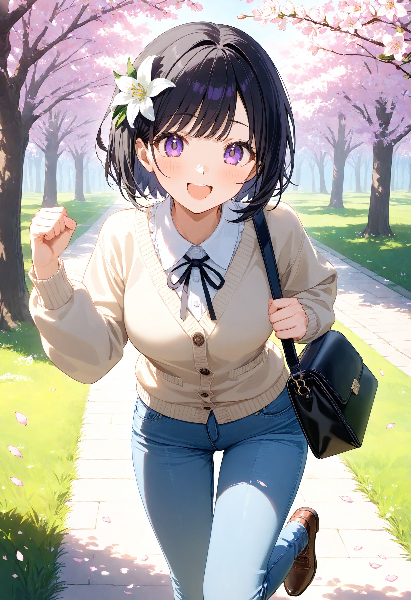 ガッツポーズをするひまり | の人気AIイラスト・グラビア