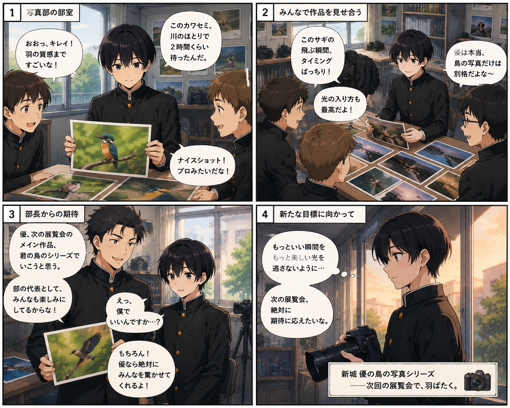 新城　優の学校生活②　「写真部」