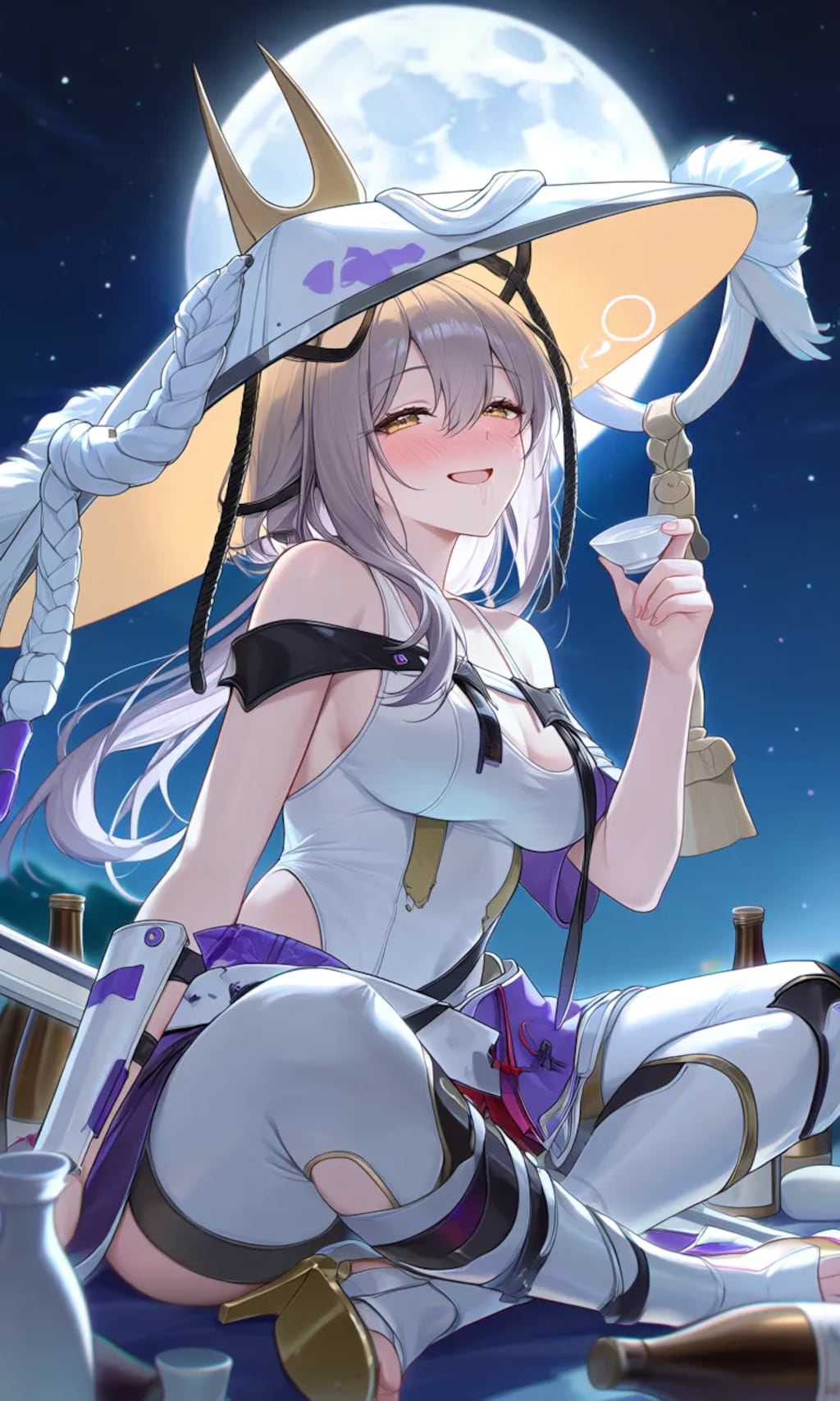 月夜の酒飲みほんにょん