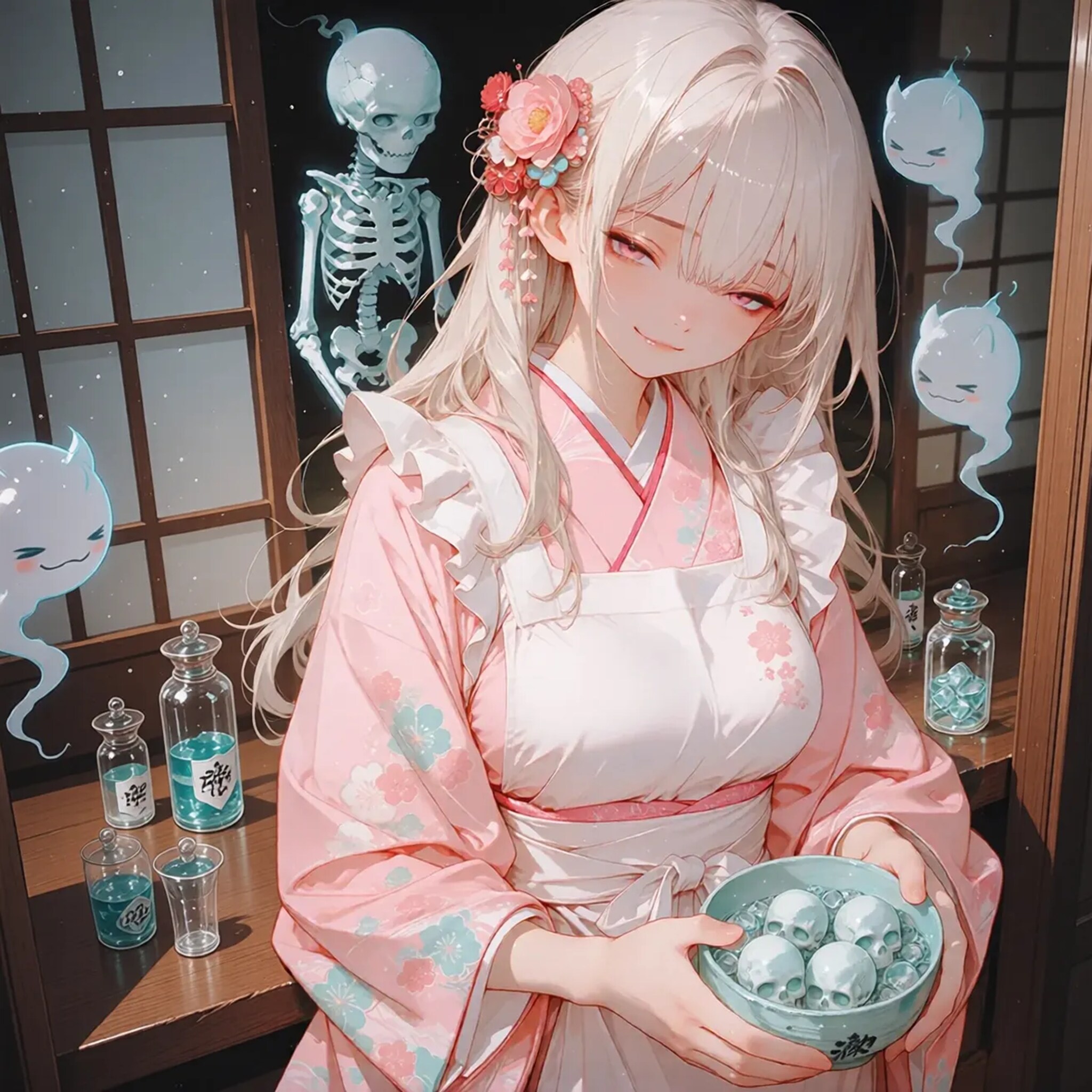マキvsアキ夏限定対決『冷やしドクロ餅、始めました』（主催：懐し商店街）