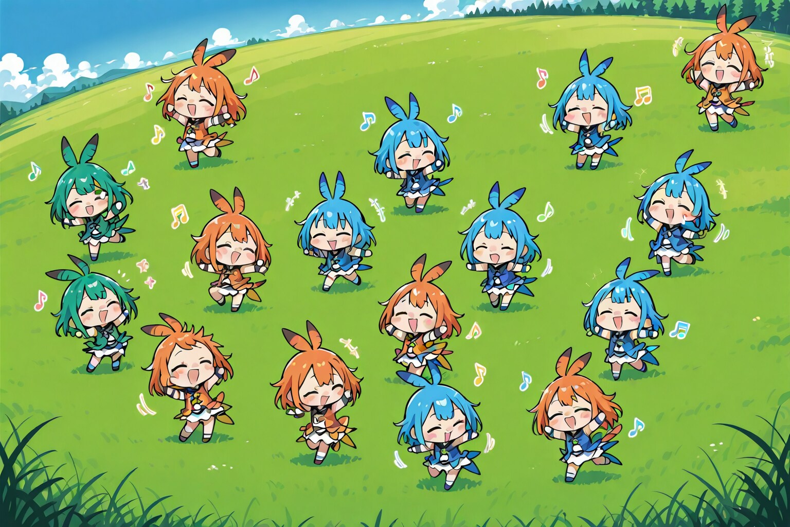 春の若葉(草)の妖精's | の人気AIイラスト・グラビア