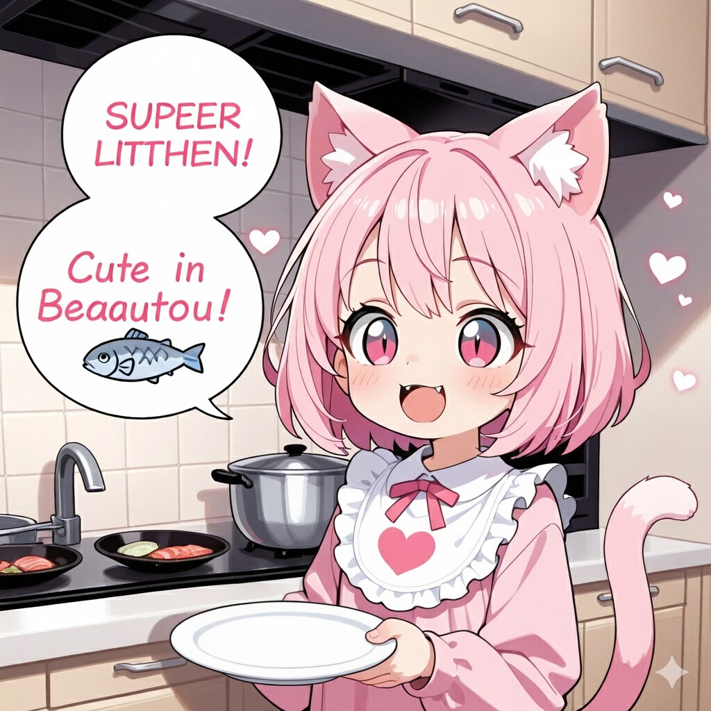 おさかにゃちょーだいにゃ♡