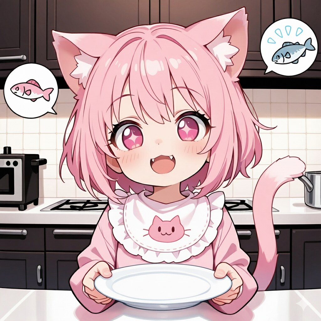 おさかにゃちょーだいにゃ♡