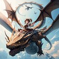 龍に乗る少女 6枚目