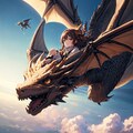 龍に乗る少女 9枚目