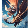 龍に乗る少女 5枚目