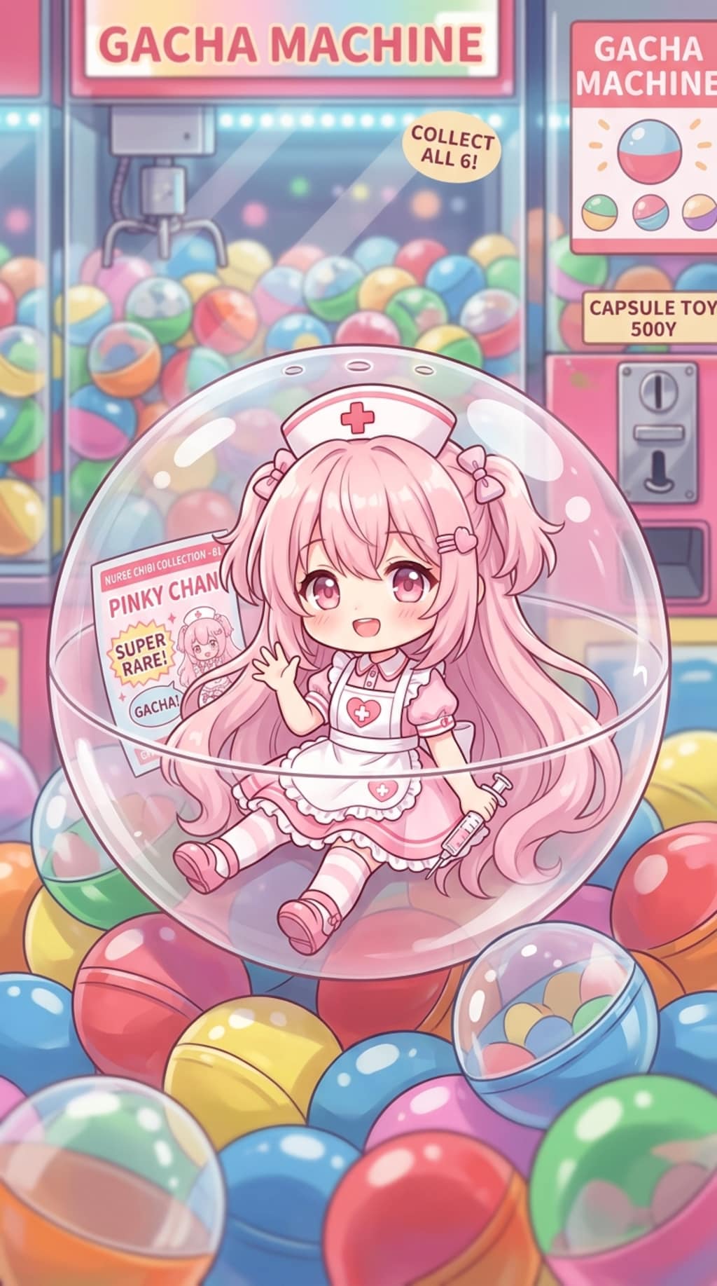 ナース服姿のOPALちゃんをカプセルに入れたよ