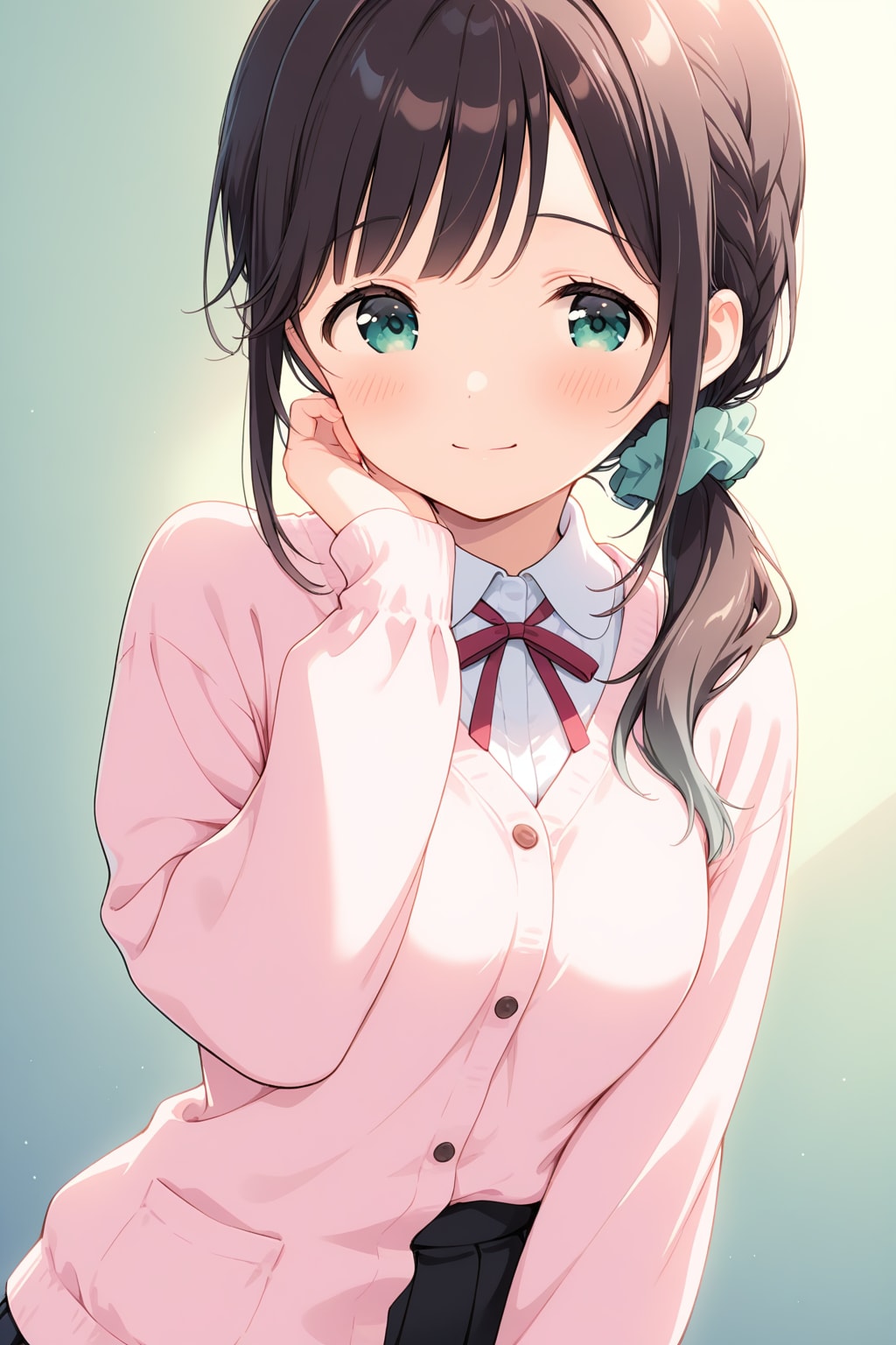 久しぶりにカーディガンのまなか