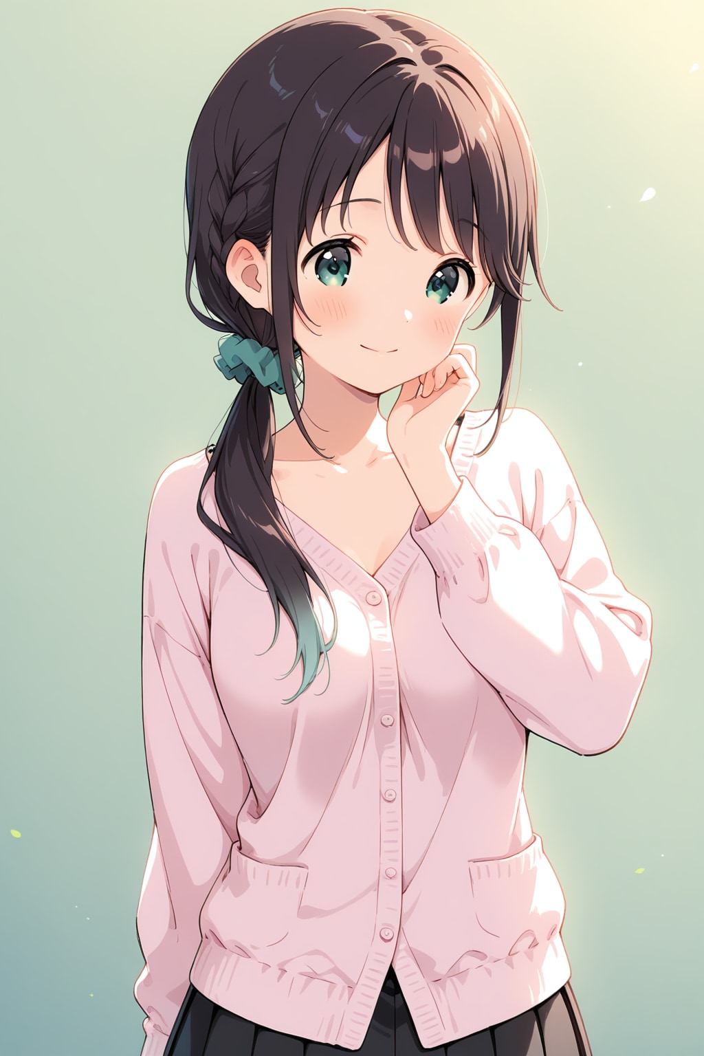 久しぶりにカーディガンのまなか