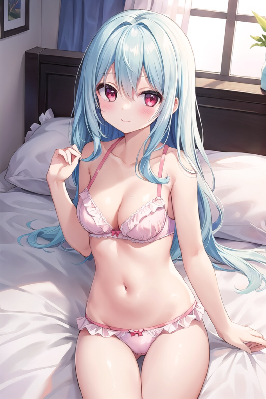 Pastel colored lingeries