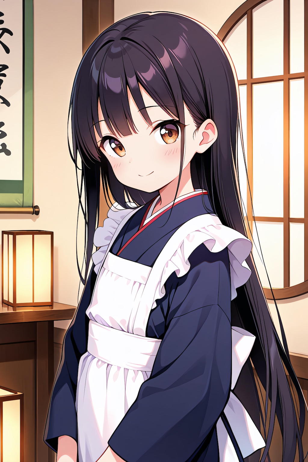 和風カフェの店員さん