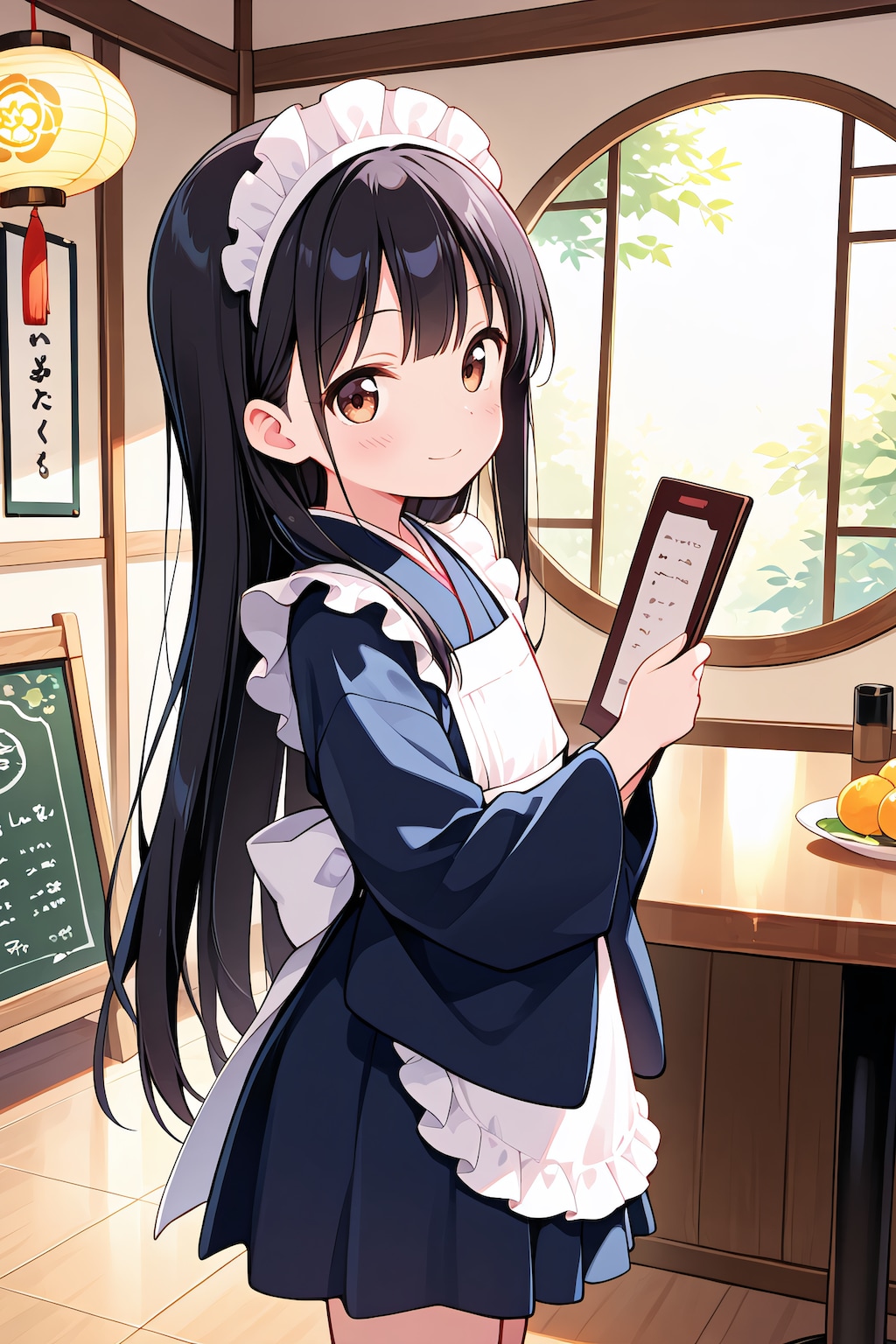 和風カフェの店員さん