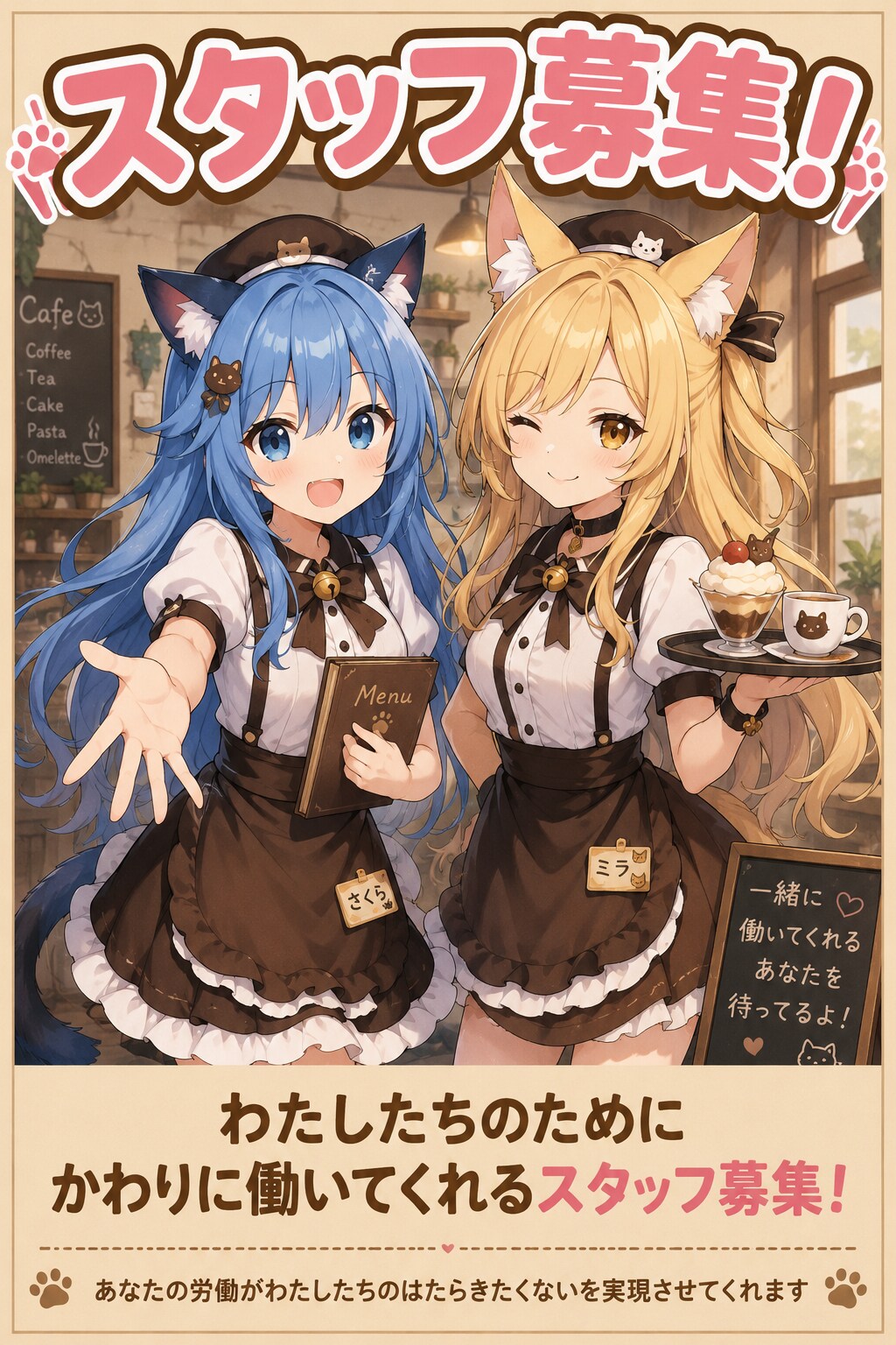 スタッフ募集ー | の人気AIイラスト・グラビア