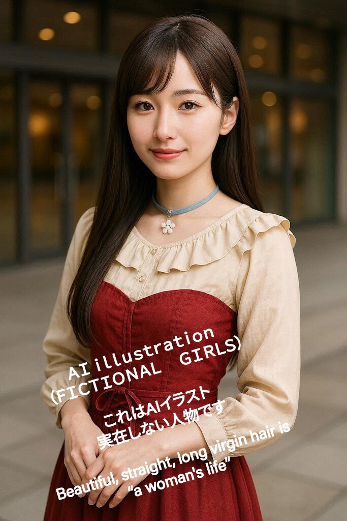 演奏の会場に来たロングヘア美少女