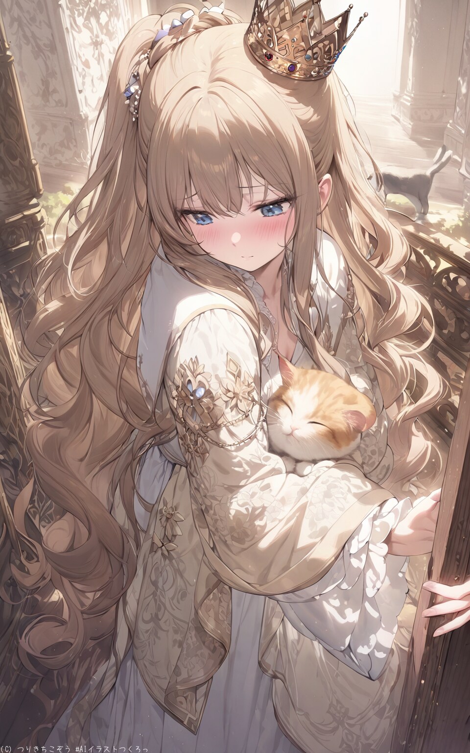 王冠と美人