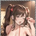 巨乳ツインテ―ル・フェラ　 Big breasts twin tails blowjob 4枚目