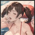巨乳ツインテ―ル・フェラ　 Big breasts twin tails blowjob 2枚目
