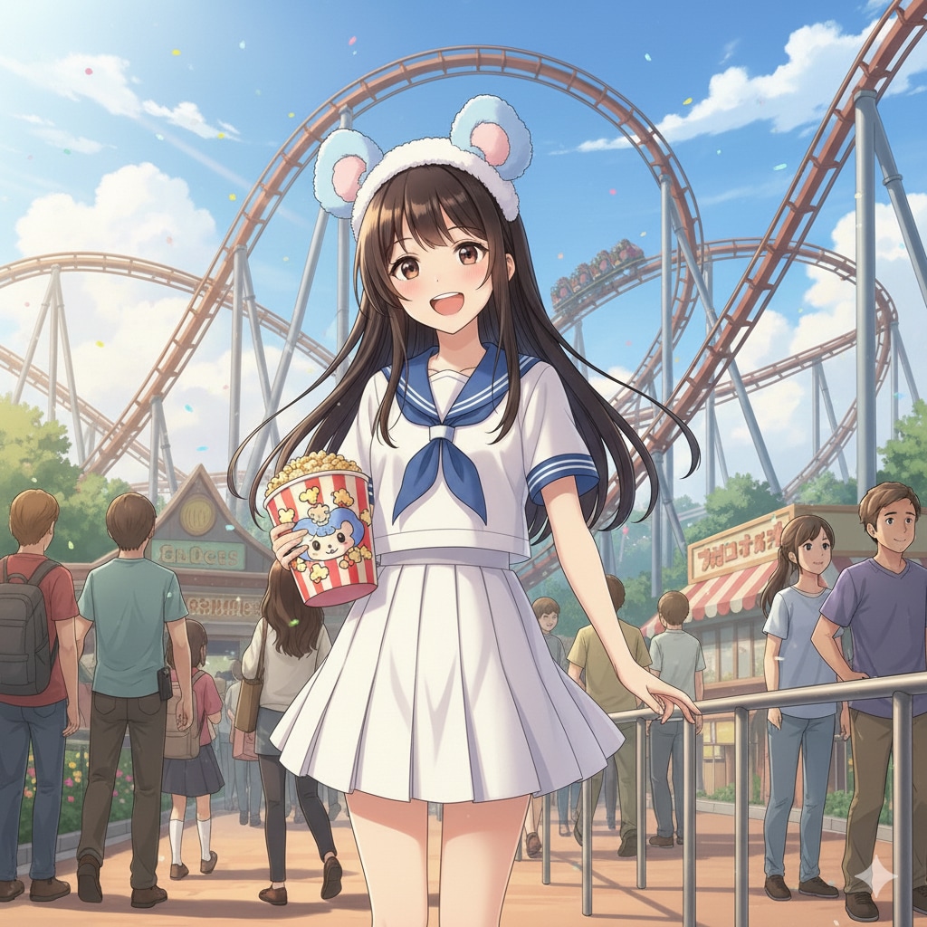 ジェットコースター乗る？ | の人気AIイラスト・グラビア