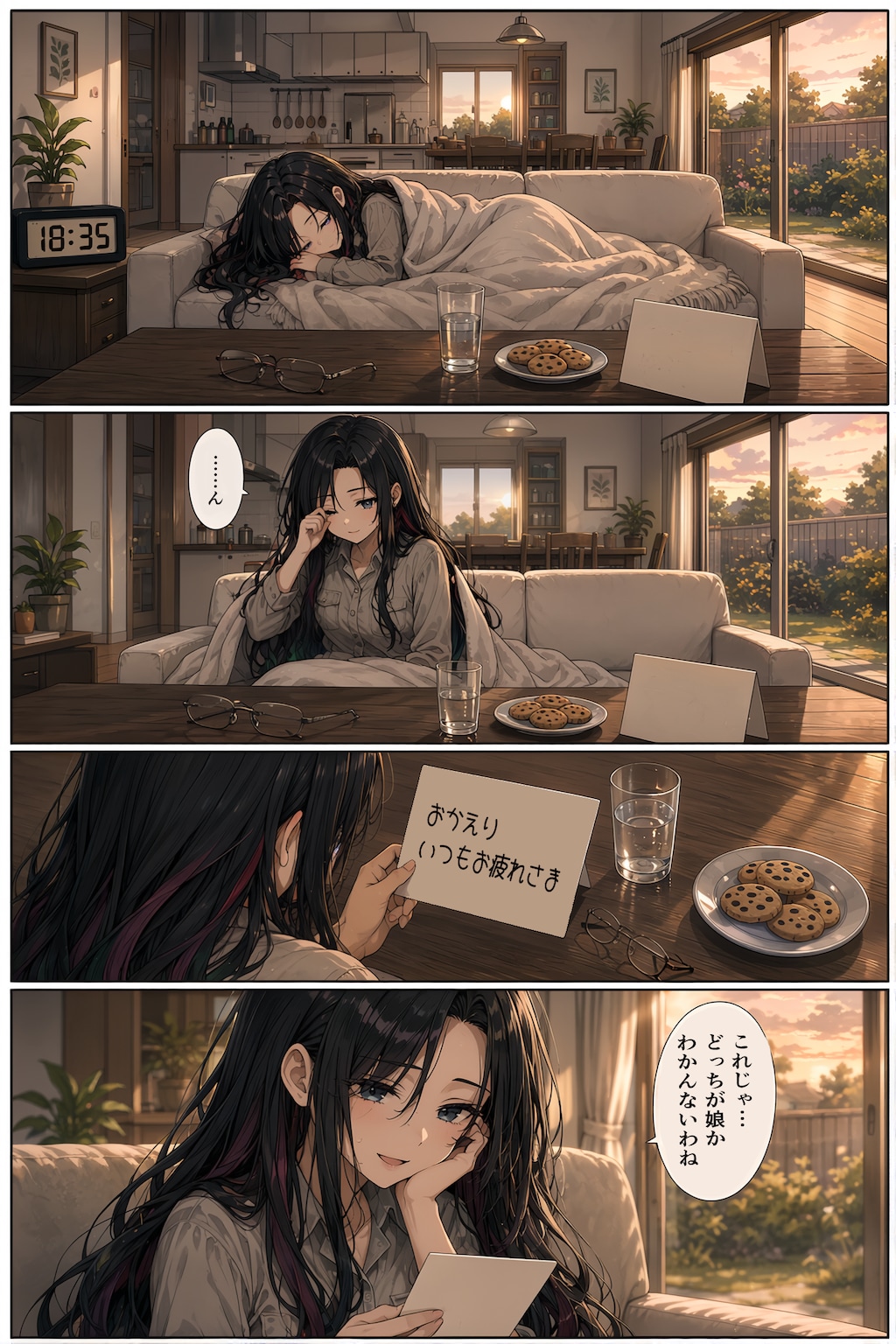 帰宅！！黒葉ママ🖤