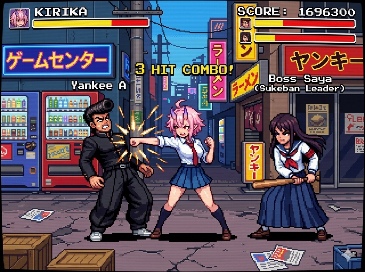 右ストレート炸裂！