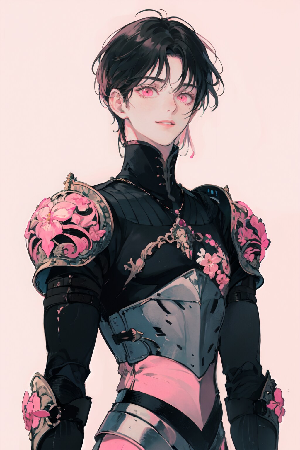 黒×ピンク鎧 | の人気AIイラスト・グラビア