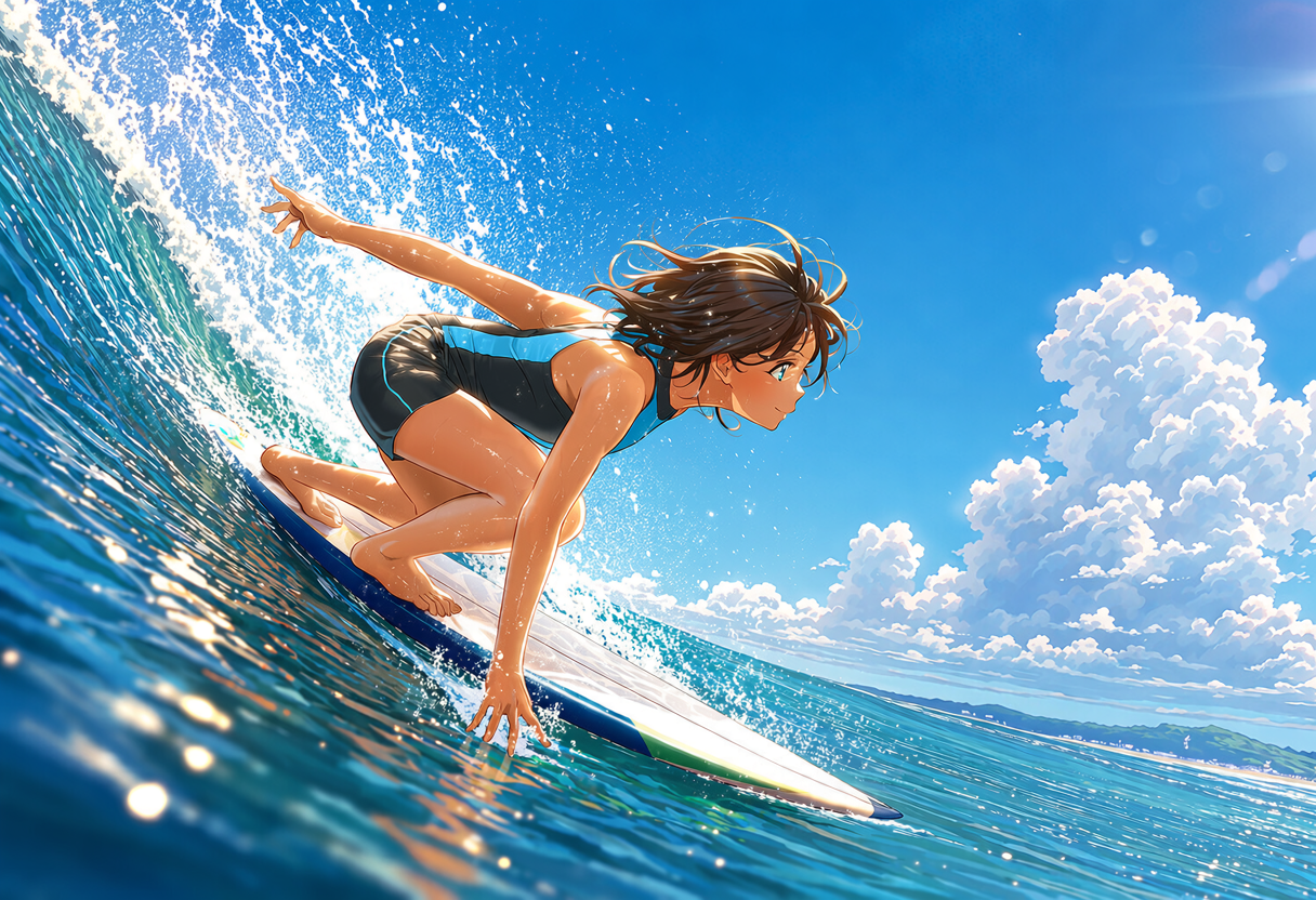 Catch the wave! | の人気AIイラスト・グラビア