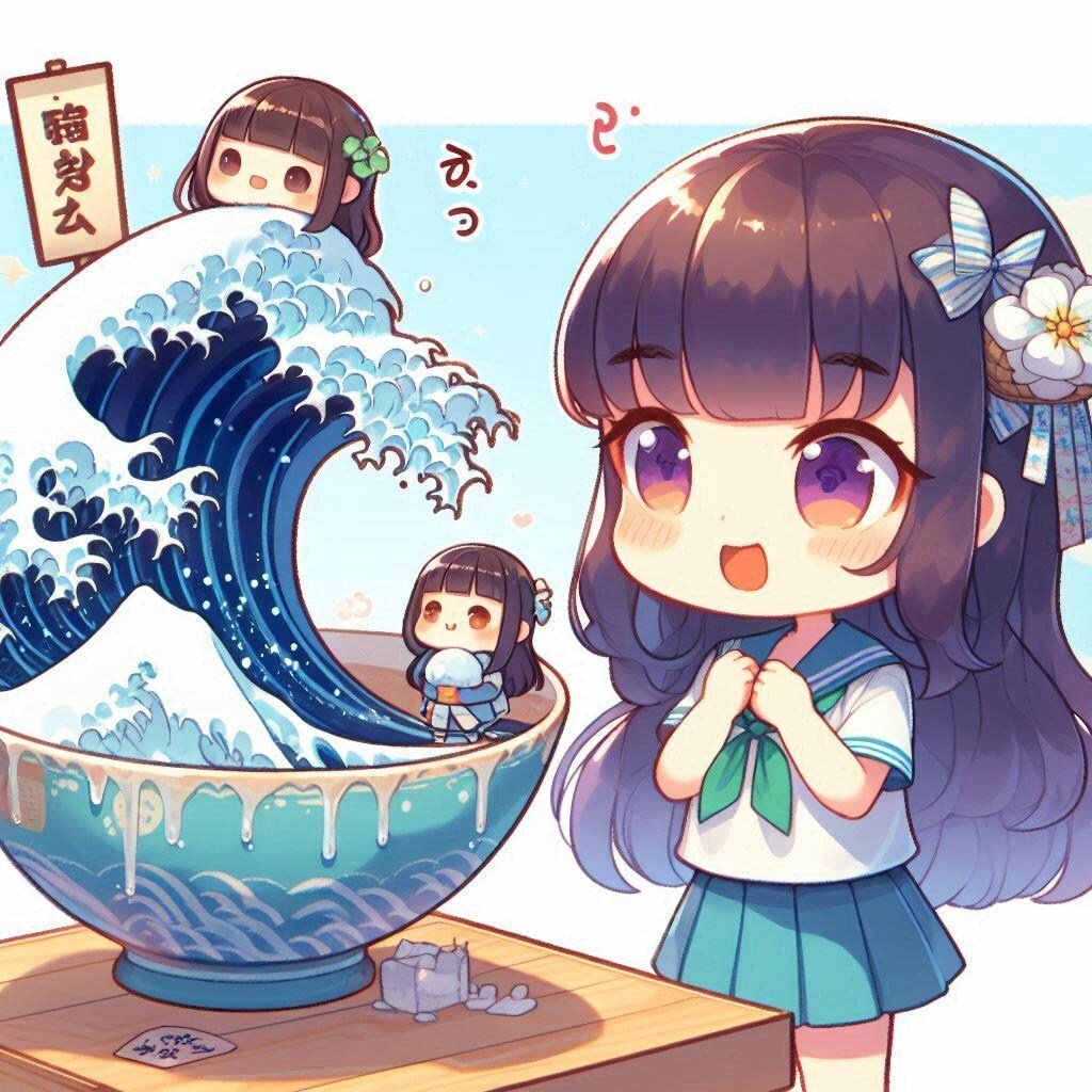 かき氷・The Great Wave