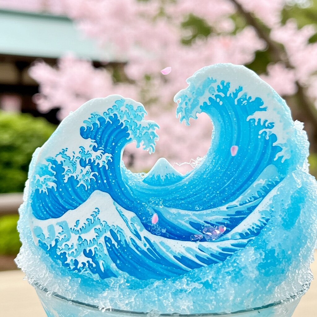 かき氷・The Great Wave