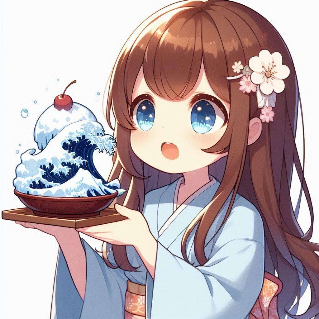 かき氷・The Great Wave