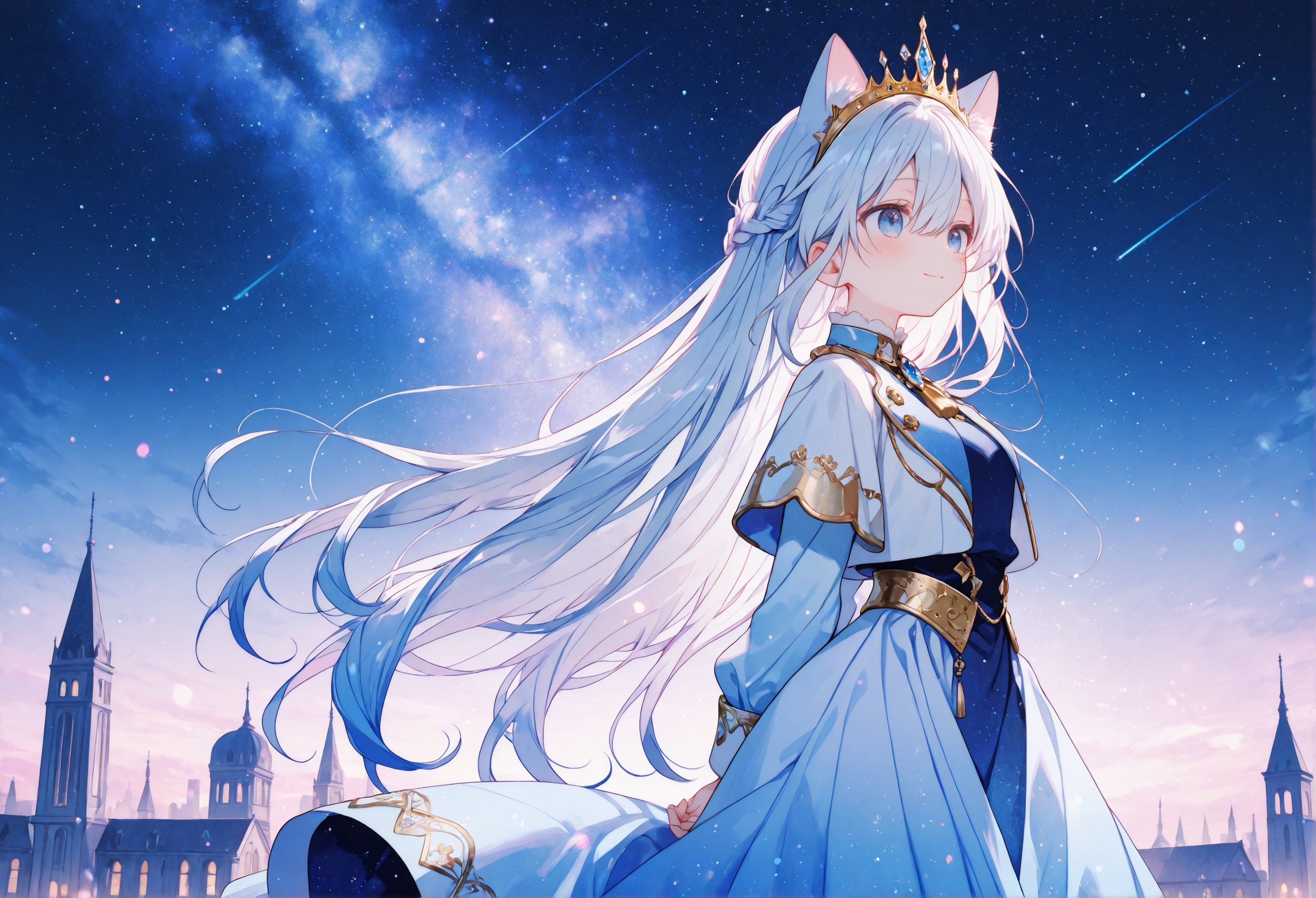 流星に願いを、瞳に銀河を | の人気AIイラスト・グラビア