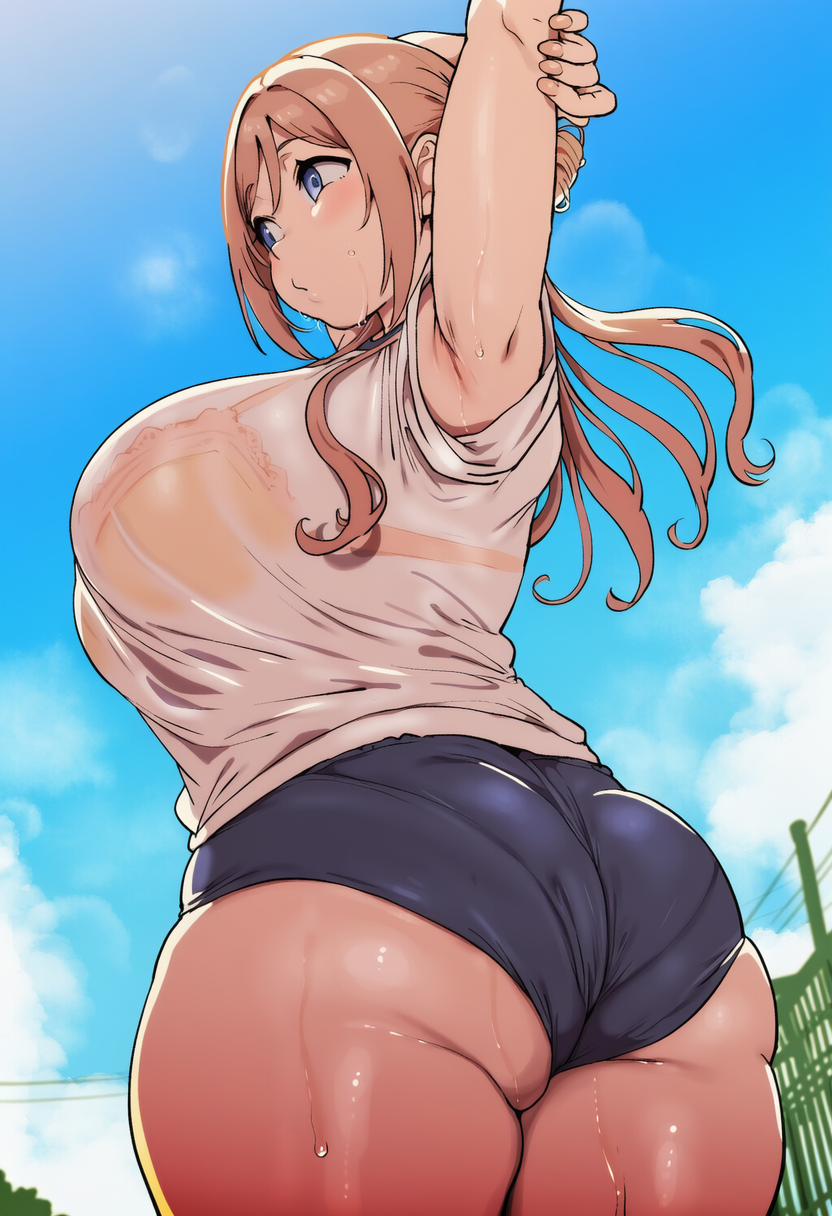 体育にて