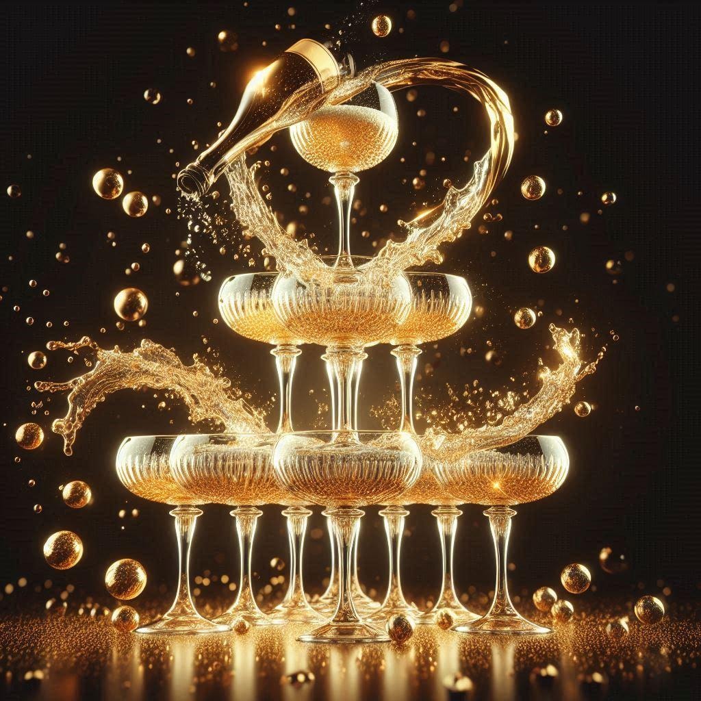 シャンパンタワー