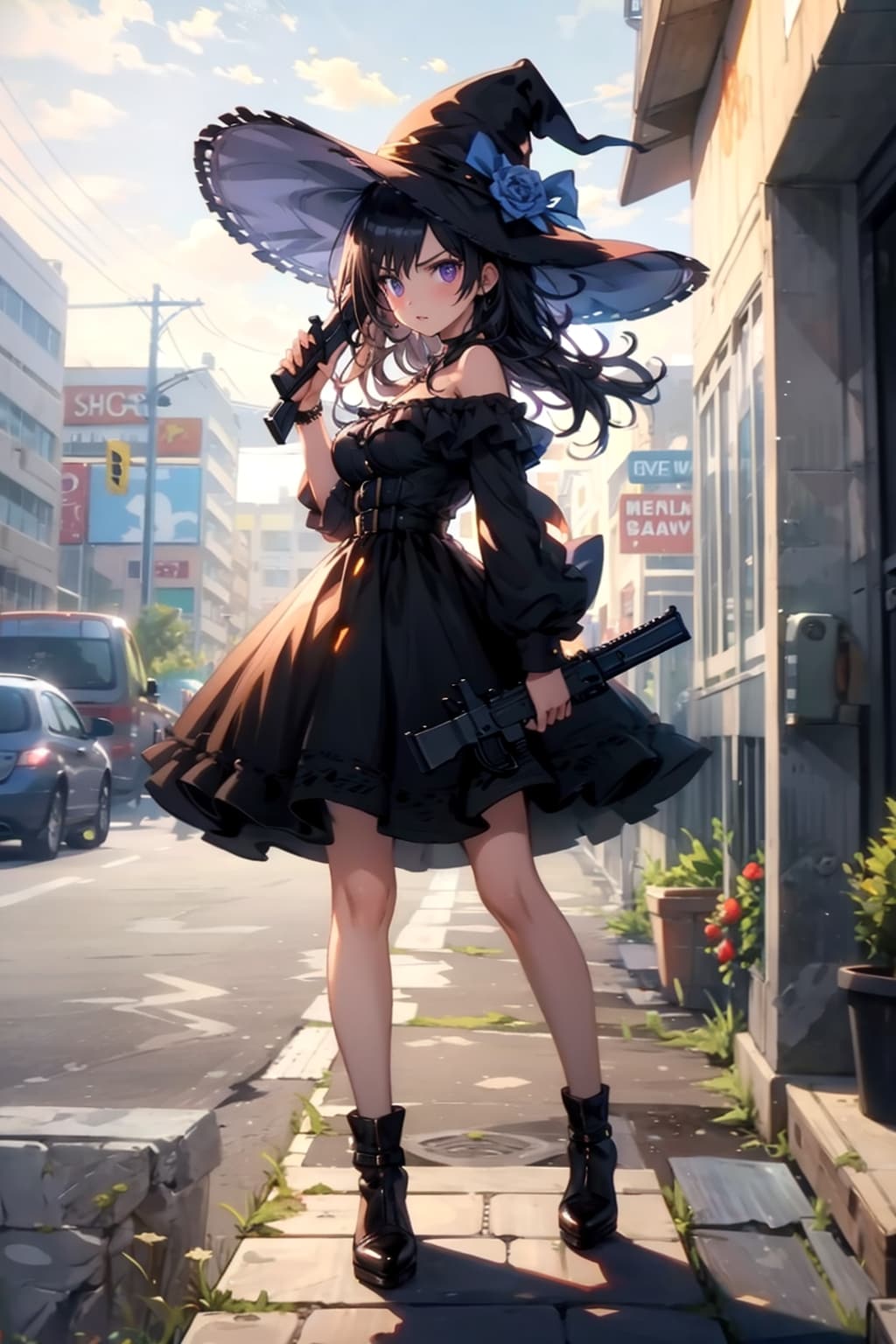 物理（銃）でも戦う魔法使い